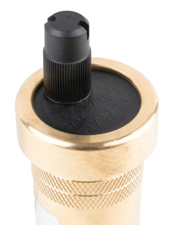 Afriso Odpowietrznik automatyczny pionowy PrimoVent G3/8" z Aquastop i zaworem stopowym R1/2"