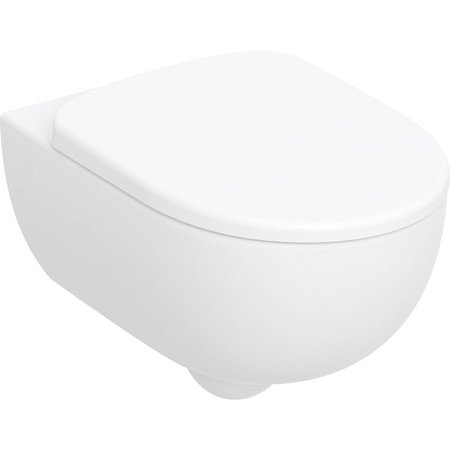 Geberit Selnova Premium Miska WC wisząca z deską wolnoopadającą, bezkołnierzowa, biały połysk (502.793.00.1)