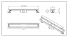 Balneo Duplex Next odpływ liniowy 70 cm stalowy Virgin/pod płytkę DUPLEX70N