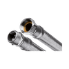 Invena Wężyk w oplocie ze stali nierdzewnej GW 20 mm, GW-GZ 50 cm, 1" (WS-86-050-G)