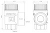 Afriso Zawór bezpieczeństwa do zasobników c.w.u. MSW, 10 bar, GW G1/2" x GW G3/4"