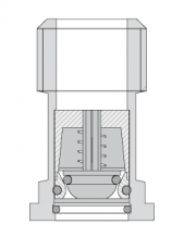 Bmeters Łącznik śrubunku 3/4" z wbudowanym zaworem zwrotnym do montażu za wodomierzem BMK 20