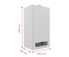Ariston CARES S 24 kocioł gazowy kondensacyjny dwufunkcyjny 4,9-21 kW 3301637