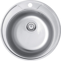 Deante Twist zlewozmywak stalowy 48 cm wpuszczany stal dekor ZHC 3813