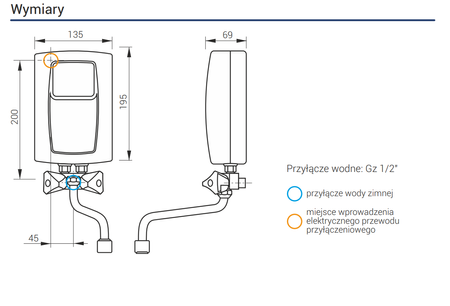 KOSPEL EPS2 TWISTER 5.5 KW ogrzewacz wody