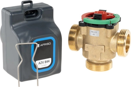Afriso 3-drogowy zawór strefowy AZV 844, DN25, G1 1/4", Kvs 11 m³/h