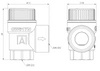 Afriso Zawór bezpieczeństwa do c.o. MS, 1.5 bar, GW G1/2" x GW G3/4"