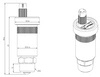 Afriso Odpowietrznik automatyczny pionowy PrimoVent G3/8" z Aquastop i zaworem stopowym R1/2"