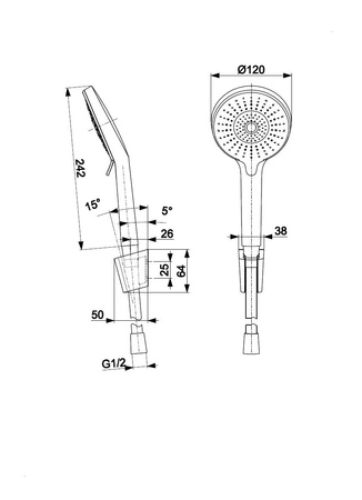 KFA Armatura Otava zestaw prysznicowy ścienny chrom 841-245-00