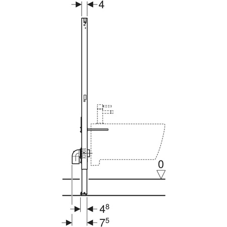 Geberit Duofix stelaż podtynkowy do bidetu 111.534.00.1