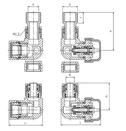 Perfexim PHA-038 Zestaw Termostatyczny z Nastawą Wstępną Prawy, Chrom – Kod 20-038-0000-000