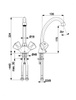 KFA Armatura Standard bateria umywalkowa z uchwytami 302-315-00