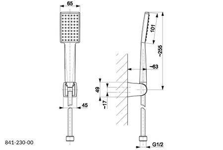 KFA Armatura Logon zestaw prysznicowy ścienny chrom 841-230-00