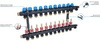 Afriso ProCalida EF1 K Rozdzielacz do ogrzewania płaszczyznowego, 11 obiegów, G1", 0,2÷1,6 l/min