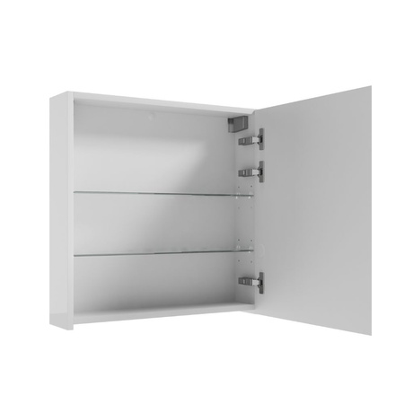 Szafka wisząca z lustrem 60×60 cm Defra Salsa biały połysk 242-E-06002