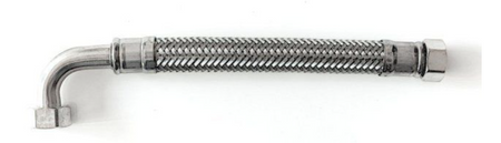 INOX Wąż antywibracyjny AVF W1 x 1" kolankowy DN25, długość 60 cm (AVF/25/003/60)