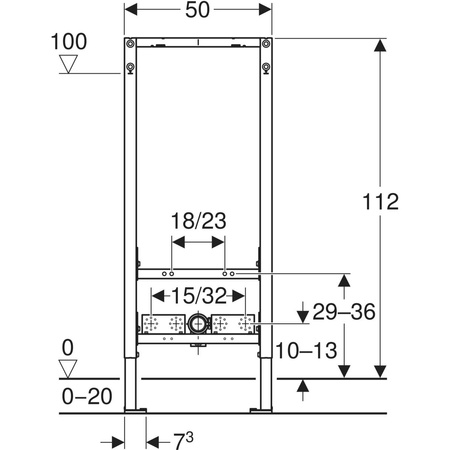 Geberit Duofix stelaż podtynkowy do bidetu 111.534.00.1