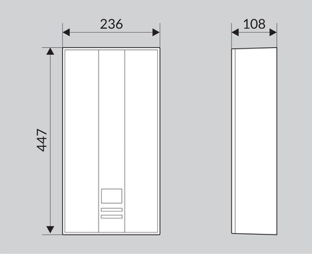 WIJAS Ogrzewacz przepływowy POW LCD MULTI (400V) 18-21-24kW  