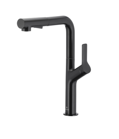 KFA Armatura Duero Design Black bateria kuchenna stojąca z wyciąganą wylewką czarny mat 6623-220-81