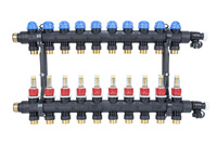 Afriso ProCalida EF1 K Rozdzielacz do ogrzewania płaszczyznowego, 10 obiegów, G1", 0,2÷1,6 l/min