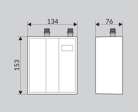 WIJAS Ogrzewacz przepływowy podumywalkowy PERFECT 5,5kW  