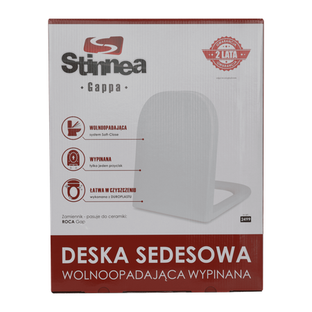 Deska Sedesowa Wolnoopadająca Stinnea Gappa Wypinana Duroplast 2499