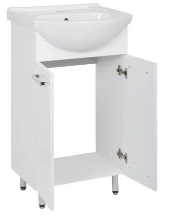 Astor Lupo Umywalka z Szafką 50 cm Biały Połysk AM-LUD-500-27