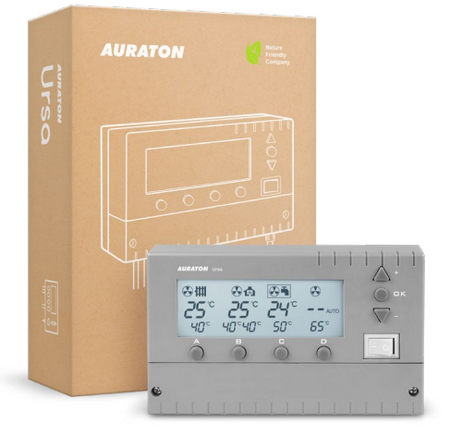 Auraton Ursa wielofunkcyjny sterownik pompy C.O. C.W.U. pieca kotła czujnik 2,5m