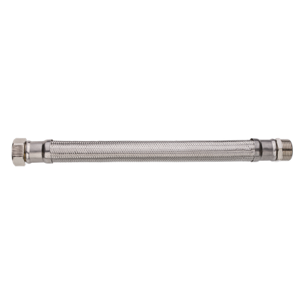 Invena Wężyk w oplocie ze stali nierdzewnej GW 20 mm, GW-GZ 50 cm, 1" (WS-86-050-G)