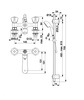 KFA Armatura Standard bateria wannowo-prysznicowa stojąca z uchwytami A 305-312-00