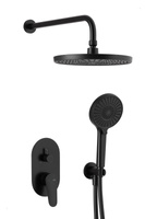 KFA Armatura Otava zestaw prysznicowy podtynkowy czarny 5559-501-81