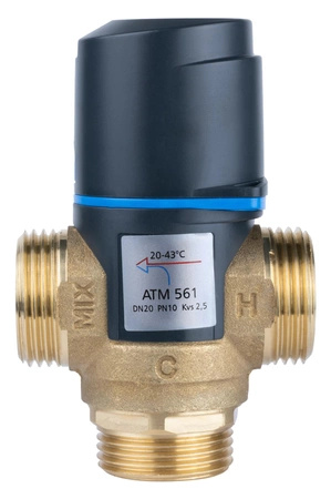 Afriso Termostatyczny zawór mieszający ATM 561, DN20, G1", 20÷43°C, Kvs 2,5 m³/h