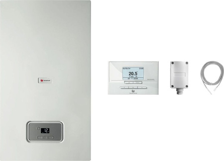 Saunier Duval Thelia Condens AS 25 + Sensor Automatyki Pogodowej + Regulator EXACONTROL E7C + Czujnik NTC Temperatury Zasobnika 0010019420