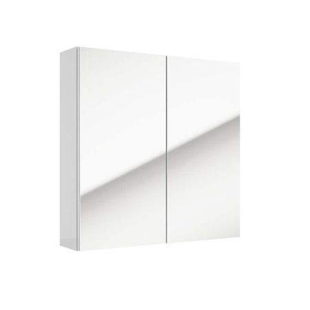 Szafka wisząca z lustrem 60×60 cm Defra Salsa biały połysk 242-E-06012