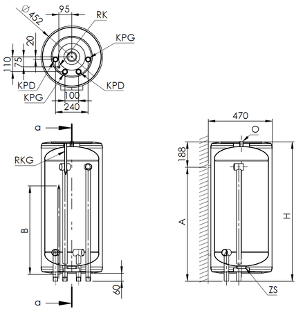 Elektromet BWE 100l Zbiornik buforowy BW-069-10-001