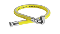 Przewód gazowy kątowy z nakrętką obrotową GW 1/2" L=750
