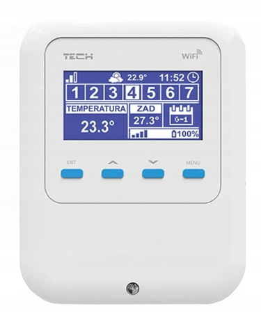 Sterownik Regulator Termostat Bezprzewodowy Biały WiFi 8s WH.20.0118 Tech Sterowniki