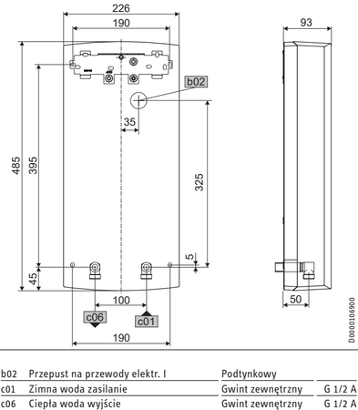 Elektryczny Przepływowy Podgrzewacz Wody Stiebel PEB 18