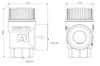 Afriso Zawór bezpieczeństwa do zasobników c.w.u. MSW, 6 bar, GW G1/2" x GW G3/4"