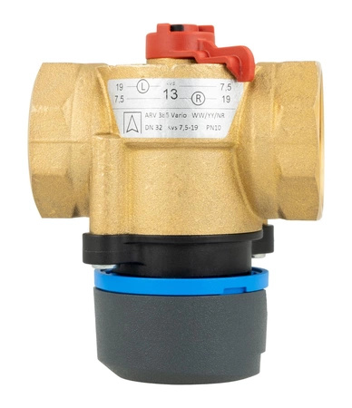 Afriso 3-drogowy obrotowy zawór mieszający ARV 385 Vario ProClick, DN32, Rp1 1/4", Kvs 7,5-19