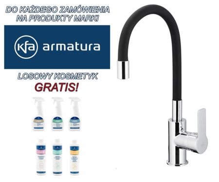 KFA Armatura Rumba bateria kuchenna stojąca czarny/chrom  
