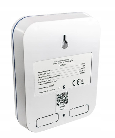 Sterownik Regulator Termostat Bezprzewodowy Biały WiFi 8s WH.20.0118 Tech Sterowniki