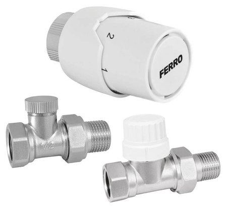 Komplet termostatyczny prosty 1/2" FERRO ZTM20