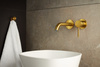 KFA Armatura Moza Gold bateria umywalkowa podtynkowa złoty szczotkowany 5039-810-31