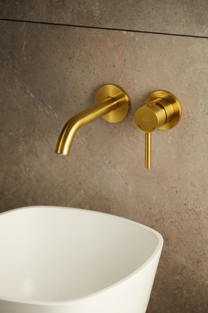 KFA Armatura Moza Gold bateria umywalkowa podtynkowa złoty szczotkowany 5039-810-31