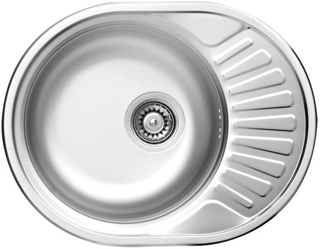 Deante Twist zlewozmywak stalowy wpuszczany 58 x 44.5 cm dekor ZEU 311C