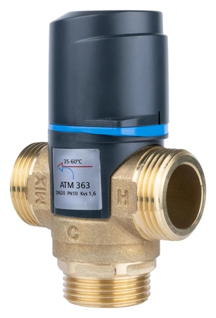 Afriso Termostatyczny zawór mieszający ATM 363, DN20, G1", 35÷60°C, Kvs 1,6 m³/h 12 363 10