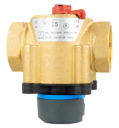 Afriso 3-drogowy obrotowy zawór mieszający ARV 386 Vario ProClick, DN40, Rp1 1/2", Kvs 14-36