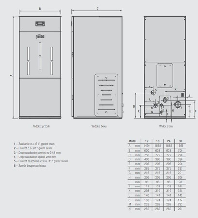 Ferroli Biopellet PRO 18 Stalowy kocioł na pellet 18 kW (LSBBP18T)