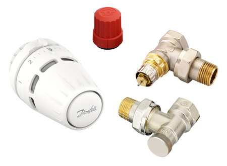 Danfoss Zestaw Termostatyczny z Głowicą Regus®, Kątowy 015G5303